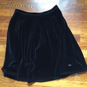 Sonia Rykiel black velour skirt